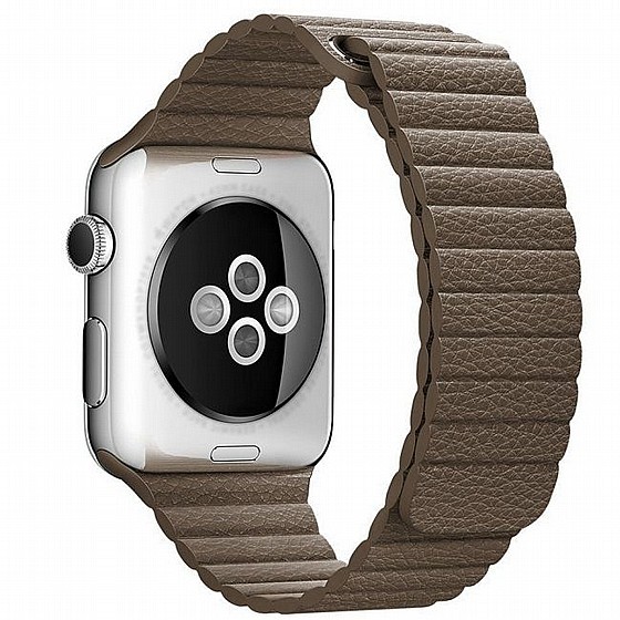 ����� ��� ���� Magnetic Leather Band ���� LaTera ����� ��� ����: Apple Watch 42mm/44mm/45mm (��� Brown)