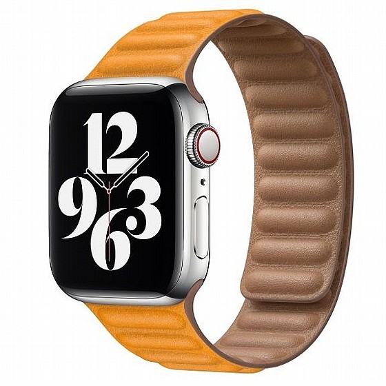 ����� ��� ���� Loop Magnetic Leather Band ���� LaTera ����� ��� ����: Apple Watch 42mm/44mm/45mm (��� Yellow)