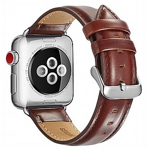 רצועת עור מדגם Crazy Horse Leather Band מבית LaTera לשעון חכם מדגם: Apple Watch 42mm/44mm/45mm (צבע Dark Brown) רצועת עור מדגם Crazy Horse Leather Band מבית LaTera לשעון חכם מדגם: Apple Watch 42mm/44mm/45mm (צבע Dark Brown)