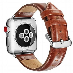����� ��� ����  Crazy Horse Leather Band ���� LaTera ����� ��� ����: Apple Watch 42mm/44mm/45mm (��� Light Brown)