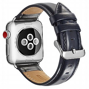 ����� ��� ����  Crazy Horse Leather Band ���� LaTera ����� ��� ����: Apple Watch 38mm/40mm/41mm (��� Dark Blue)