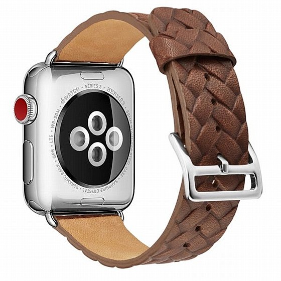 ����� ��� ����  Cowhide Embossed Leather Band ���� LaTera ����� ��� ����: Apple Watch 42mm/44mm/45mm (��� Coffee)