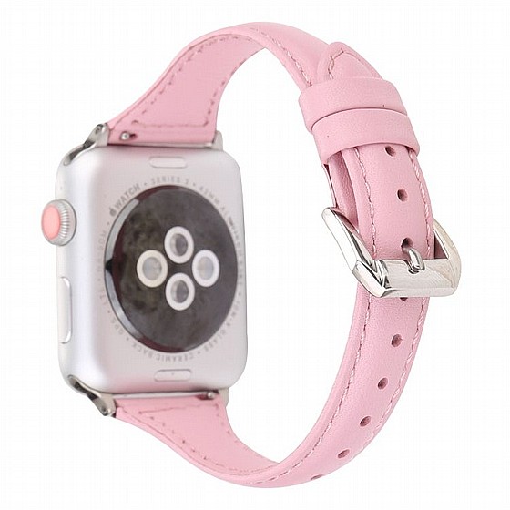 ����� ��� ����  Simple Fashion Leather Band ���� LaTera ����� ��� ����: Apple Watch 42mm/44mm/45mm (��� Pink)
