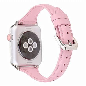 ����� ��� ����  Simple Fashion Leather Band ���� LaTera ����� ��� ����: Apple Watch 38mm/40mm/41mm (��� Pink)