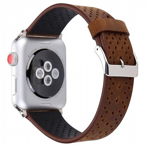 ����� ��� ����   Fashion Genuine Leather Band ���� LaTera ����� ��� ����: Apple Watch 42mm/44mm/45mm (��� Brown)