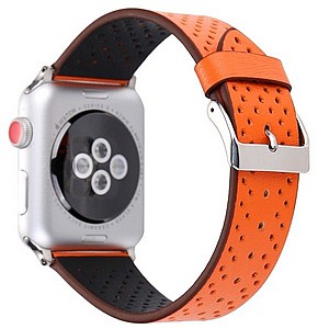 רצועת עור מדגם Fashion Genuine Leather Band מבית LaTera לשעון חכם מדגם: Apple Watch 42mm/44mm/45mm (צבע Orange) רצועת עור מדגם Fashion Genuine Leather Band מבית LaTera לשעון חכם מדגם: Apple Watch 42mm/44mm/45mm (צבע Orange)
