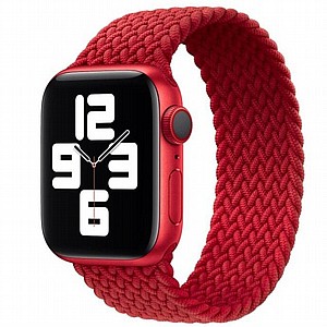 רצועת בד / ניילון מדגם Single Turn Braided Nylon Band מבית LaTera לשעון חכם מדגם: Apple Watch 38mm/40mm/41mm (צבע Red) רצועת בד / ניילון מדגם Single Turn Braided Nylon Band מבית LaTera לשעון חכם מדגם: Apple Watch 38mm/40mm/41mm (צבע Red)