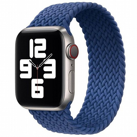 ����� �� / ������ ���� Single Turn Braided Nylon Band ���� LaTera ����� ��� ����: Apple Watch 38mm/40mm/41mm (��� Blue)