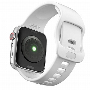 ����� ������� ����  Wrist Strap Silicone Band ���� LaTera ����� ��� ����: Apple Watch 38mm/40mm/41mm (��� White)