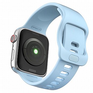 ����� ������� ����  Wrist Strap Silicone Band ���� LaTera ����� ��� ����: Apple Watch 38mm/40mm/41mm (��� Baby Blue)