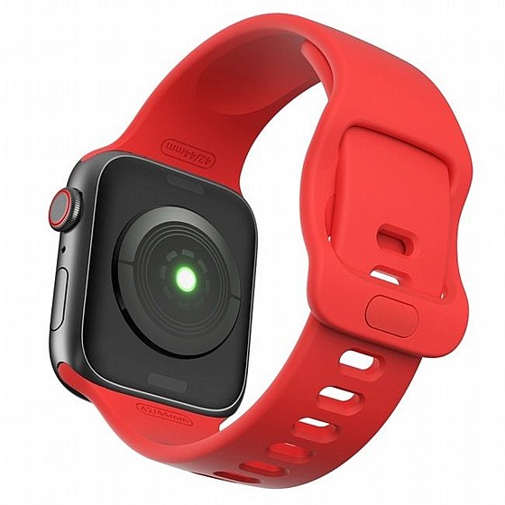 ����� ������� ����  Wrist Strap Silicone Band ���� LaTera ����� ��� ����: Apple Watch 38mm/40mm/41mm (��� Red)