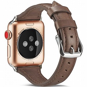 ����� ��� ����   Thin Leather Band ���� LaTera ����� ��� ����: Apple Watch 38mm/40mm/41mm (��� Coffee)