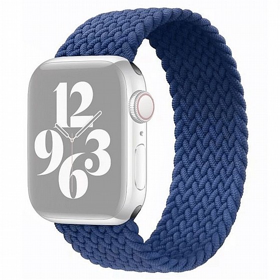����� �� / ������ ���� Single Turn Woven Nylon Band ���� LaTera ����� ��� ����: Apple Watch 38mm/40mm/41mm (��� Blue)