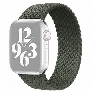 ����� �� / ������ ���� Single Turn Woven Nylon Band ���� LaTera ����� ��� ����: Apple Watch 38mm/40mm/41mm (��� Green)