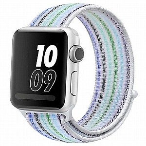 רצועת בד / ניילון מדגם Loop Nylon Band מבית LaTera לשעון חכם מדגם: Apple Watch 42mm/44mm/45mm (צבע Pinstripe Blue) רצועת בד / ניילון מדגם Loop Nylon Band מבית LaTera לשעון חכם מדגם: Apple Watch 42mm/44mm/45mm (צבע Pinstripe Blue)