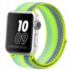 ����� �� / ������ ���� Loop Nylon Band ���� LaTera ����� ��� ����: Apple Watch 38mm/40mm/41mm (��� Pollen Yellow)