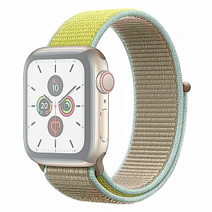 ����� �� / ������ ���� Color Matching Nylon Band ���� LaTera ����� ��� ����: Apple Watch 38mm/40mm/41mm (��� Green/Baby Blue)