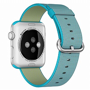 רצועת בד / ניילון מדגם Woven Nylon Band מבית LaTera לשעון חכם מדגם: Apple Watch 42mm/44mm/45mm (צבע Scuba Blue) רצועת בד / ניילון מדגם Woven Nylon Band מבית LaTera לשעון חכם מדגם: Apple Watch 42mm/44mm/45mm (צבע Scuba Blue)