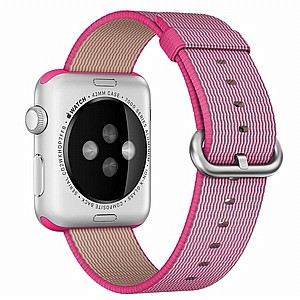 ����� �� / ������ ���� Woven Nylon Band ���� LaTera ����� ��� ����: Apple Watch 42mm/44mm/45mm (��� Pink)