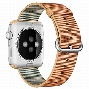 רצועת בד / ניילון מדגם Woven Nylon Band מבית LaTera לשעון חכם מדגם: Apple Watch 42mm/44mm/45mm (צבע Gold/Red) רצועת בד / ניילון מדגם Woven Nylon Band מבית LaTera לשעון חכם מדגם: Apple Watch 42mm/44mm/45mm (צבע Gold/Red)