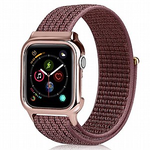 רצועת בד / ניילון מדגם Simple Fashion Nylon Band מבית LaTera לשעון חכם מדגם: Apple Watch 38mm/40mm/41mm (צבע Brown) רצועת בד / ניילון מדגם Simple Fashion Nylon Band מבית LaTera לשעון חכם מדגם: Apple Watch 38mm/40mm/41mm (צבע Brown)