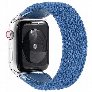 רצועת בד / ניילון מדגם Braided Nylon Band מבית LaTera לשעון חכם מדגם: Apple Watch 42mm/44mm/45mm (צבע Blue) רצועת בד / ניילון מדגם Braided Nylon Band מבית LaTera לשעון חכם מדגם: Apple Watch 42mm/44mm/45mm (צבע Blue)
