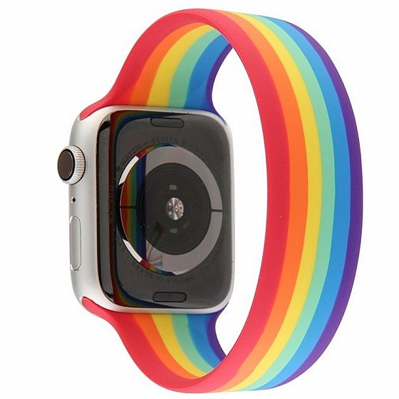 ����� ������� ����  Rainbow Solo Silicone Band ���� LaTera ����� ��� ����: Apple Watch 42mm/44mm/45mm (��� Rainbow)