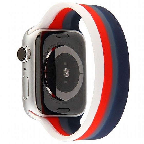 ����� ������� ����  Rainbow Solo Silicone Band ���� LaTera ����� ��� ����: Apple Watch 38mm/40mm/41mm (��� Blue/Red Rainbow)