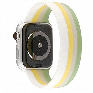 ����� ������� ����  Rainbow Solo Silicone Band ���� LaTera ����� ��� ����: Apple Watch 38mm/40mm/41mm (��� Green/Yellow Rainbow)
