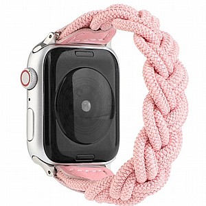 רצועת בד / ניילון מדגם Elastic Woven Nylon Band מבית LaTera לשעון חכם מדגם: Apple Watch 42mm/44mm/45mm (צבע Pink) רצועת בד / ניילון מדגם Elastic Woven Nylon Band מבית LaTera לשעון חכם מדגם: Apple Watch 42mm/44mm/45mm (צבע Pink)