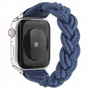 רצועת בד / ניילון מדגם Elastic Woven Nylon Band מבית LaTera לשעון חכם מדגם: Apple Watch 42mm/44mm/45mm (צבע Blue) רצועת בד / ניילון מדגם Elastic Woven Nylon Band מבית LaTera לשעון חכם מדגם: Apple Watch 42mm/44mm/45mm (צבע Blue)
