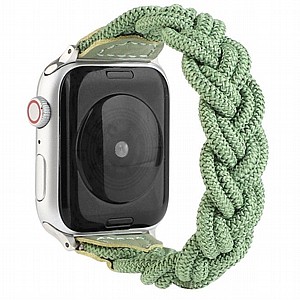 רצועת בד / ניילון מדגם Elastic Woven Nylon Band מבית LaTera לשעון חכם מדגם: Apple Watch 42mm/44mm/45mm (צבע Green) רצועת בד / ניילון מדגם Elastic Woven Nylon Band מבית LaTera לשעון חכם מדגם: Apple Watch 42mm/44mm/45mm (צבע Green)