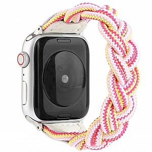 רצועת בד / ניילון מדגם Elastic Woven Nylon Band מבית LaTera לשעון חכם מדגם: Apple Watch 42mm/44mm/45mm (צבע Rose/Red/Pink) רצועת בד / ניילון מדגם Elastic Woven Nylon Band מבית LaTera לשעון חכם מדגם: Apple Watch 42mm/44mm/45mm (צבע Rose/Red/Pink)