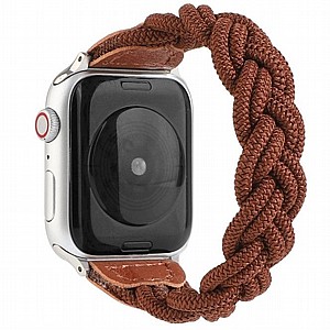 רצועת בד / ניילון מדגם Elastic Woven Nylon Band מבית LaTera לשעון חכם מדגם: Apple Watch 38mm/40mm/41mm (צבע Coffee) רצועת בד / ניילון מדגם Elastic Woven Nylon Band מבית LaTera לשעון חכם מדגם: Apple Watch 38mm/40mm/41mm (צבע Coffee)