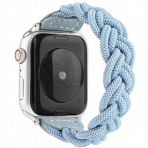 רצועת בד / ניילון מדגם Elastic Woven Nylon Band מבית LaTera לשעון חכם מדגם: Apple Watch 38mm/40mm/41mm (צבע Sky Blue) רצועת בד / ניילון מדגם Elastic Woven Nylon Band מבית LaTera לשעון חכם מדגם: Apple Watch 38mm/40mm/41mm (צבע Sky Blue)