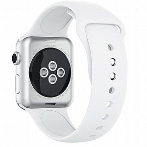 רצועת סיליקון מדגם Silicone Band מבית LaTera לשעון חכם מדגם: Apple Watch 42mm/44mm/45mm (צבע White) רצועת סיליקון מדגם Silicone Band מבית LaTera לשעון חכם מדגם: Apple Watch 42mm/44mm/45mm (צבע White)