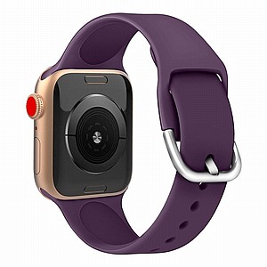 רצועת סיליקון מדגם Solid Color Silicone Band מבית LaTera לשעון חכם מדגם: Apple Watch 42mm/44mm/45mm (צבע Dark Purple) רצועת סיליקון מדגם Solid Color Silicone Band מבית LaTera לשעון חכם מדגם: Apple Watch 42mm/44mm/45mm (צבע Dark Purple)