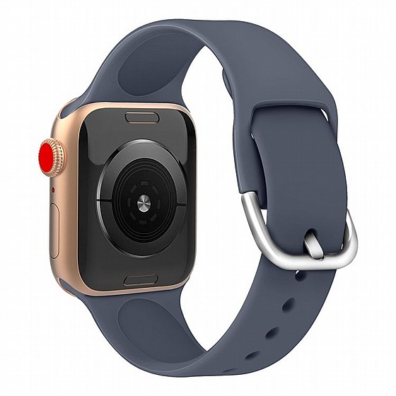 ����� ������� ����  Solid Color Silicone Band ���� LaTera ����� ��� ����: Apple Watch 42mm/44mm/45mm (��� Blue Grey)