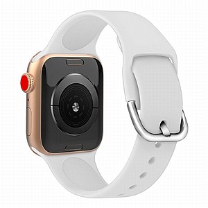 ����� ������� ����  Solid Color Silicone Band ���� LaTera ����� ��� ����: Apple Watch 38mm/40mm/41mm (��� White)