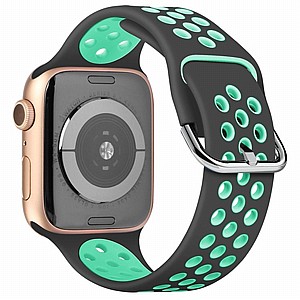 ����� ������� ���� Two Tone Sport Silicone Band ���� LaTera ����� ��� ����: Apple Watch 38mm/40mm/41mm (��� Grey/Teal)