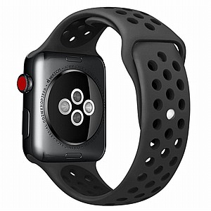 ����� ������� ���� Sport Silicone Band ���� LaTera ����� ��� ����: Apple Watch 38mm/40mm/41mm (��� Black)