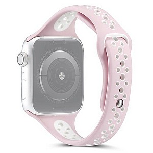 ����� ������� ����  Little Waist Sport Silicone Band ���� LaTera ����� ��� ����: Apple Watch 42mm/44mm/45mm (��� Pink/White)