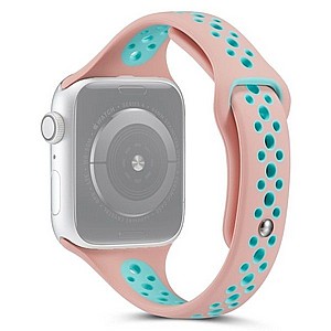 רצועת סיליקון מדגם Little Waist Sport Silicone Band מבית LaTera לשעון חכם מדגם: Apple Watch 38mm/40mm/41mm (צבע Pink/Green) רצועת סיליקון מדגם Little Waist Sport Silicone Band מבית LaTera לשעון חכם מדגם: Apple Watch 38mm/40mm/41mm (צבע Pink/Green)