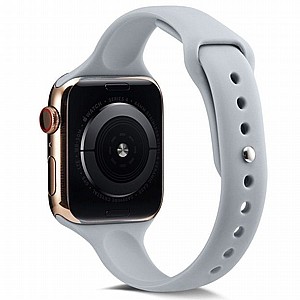 רצועת סיליקון מדגם Thin Silicone Band מבית LaTera לשעון חכם מדגם: Apple Watch 42mm/44mm/45mm (צבע Light Grey) רצועת סיליקון מדגם Thin Silicone Band מבית LaTera לשעון חכם מדגם: Apple Watch 42mm/44mm/45mm (צבע Light Grey)