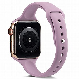 רצועת סיליקון מדגם Thin Silicone Band מבית LaTera לשעון חכם מדגם: Apple Watch 42mm/44mm/45mm (צבע Purple) רצועת סיליקון מדגם Thin Silicone Band מבית LaTera לשעון חכם מדגם: Apple Watch 42mm/44mm/45mm (צבע Purple)
