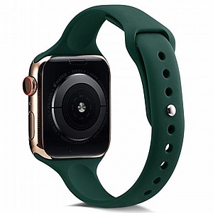 ����� ������� ����  Thin Silicone Band ���� LaTera ����� ��� ����: Apple Watch 42mm/44mm/45mm (��� Deep Green)