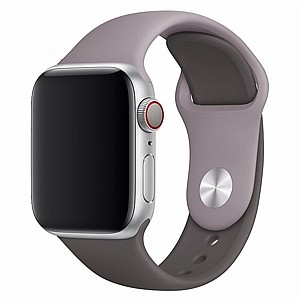 ����� ������� ����  Double Colors Silicone Band ���� LaTera ����� ��� ����: Apple Watch 38mm/40mm/41mm (��� Light Grey/Dark Gray)