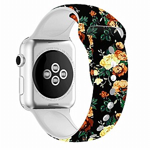 רצועת סיליקון מדגם Printing Double Nail Silicone Band מבית LaTera לשעון חכם מדגם: Apple Watch 42mm/44mm/45mm (צבע Rose) רצועת סיליקון מדגם Printing Double Nail Silicone Band מבית LaTera לשעון חכם מדגם: Apple Watch 42mm/44mm/45mm (צבע Rose)