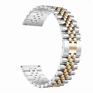 רצועת מתכת מדגם Five Beads Steel Band מבית LaTera לשעון חכם מדגם: Samsung Galaxy Watch 46mm (צבע Silver/Rose Gold) רצועת מתכת מדגם Five Beads Steel Band מבית LaTera לשעון חכם מדגם: Samsung Galaxy Watch 46mm (צבע Silver/Rose Gold)