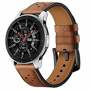����� ��� ����   Eyelet Sport Leather Band ���� LaTera ����� ��� ����: Samsung Galaxy Watch  42mm (��� Brown)